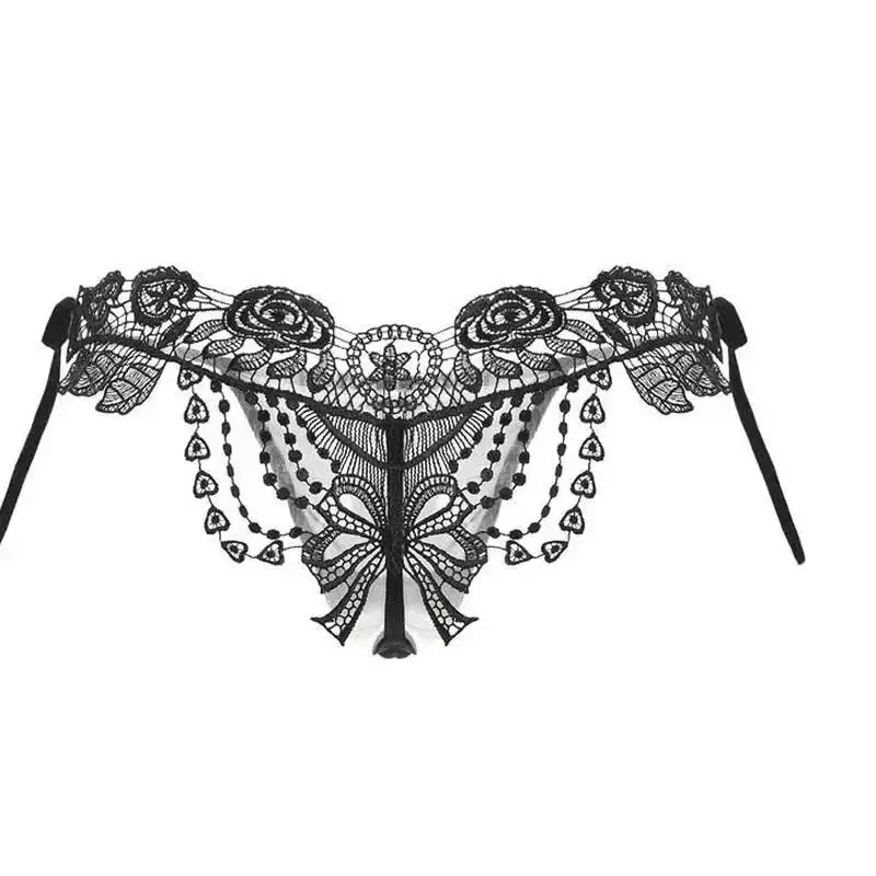 Sexy high-end ladies transparent lace large size lace-up T-pants thong adult panties
Sexy high-end ladies transparent lace large size lace-up T-pants thong adult panties