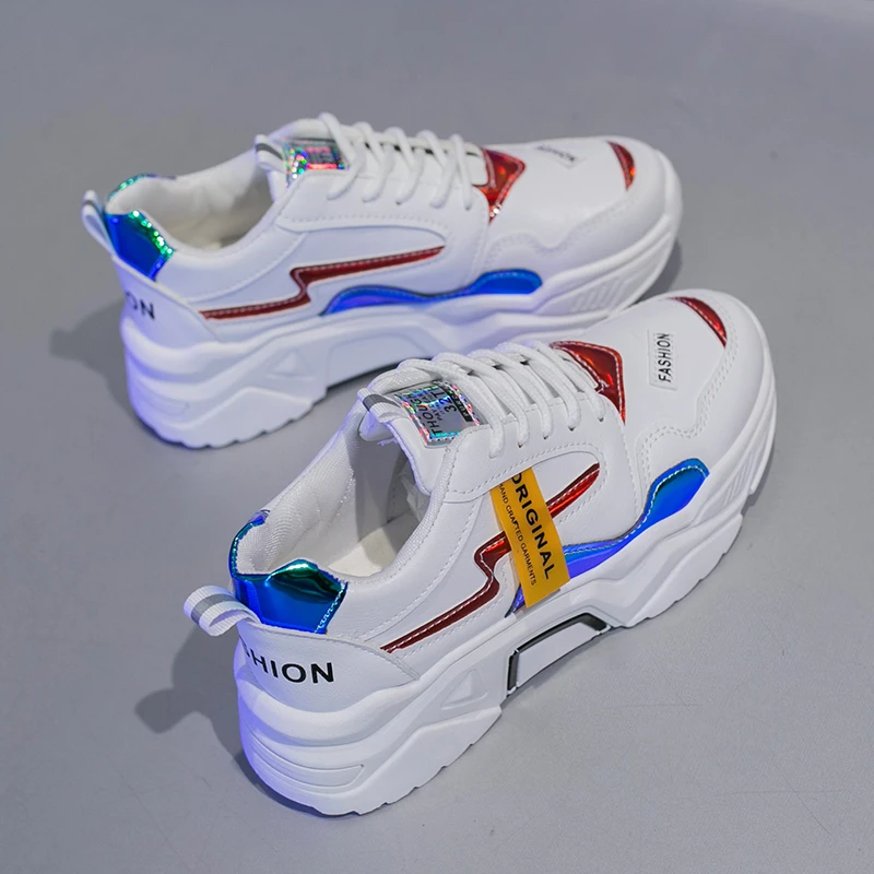 Personalized Customized Logo Fashion Multi Color Shoes Women Platform, White+black +pink
Personalized Customized Logo Fashion Multi Color Shoes Women Platform, White+black +pink