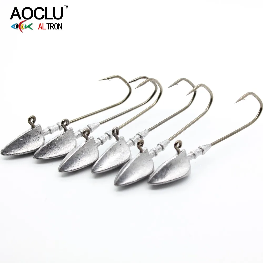 AOCLU 3.5g Triangle shaped flat bottom Bared No painting jig head from 3.5g to 21g for soft lure jigging sharp fishing hooks, Unpainted
AOCLU 3.5g Triangle shaped flat bottom Bared No painting jig head from 3.5g to 21g for soft lure jigging sharp fishing hooks, Unpainted