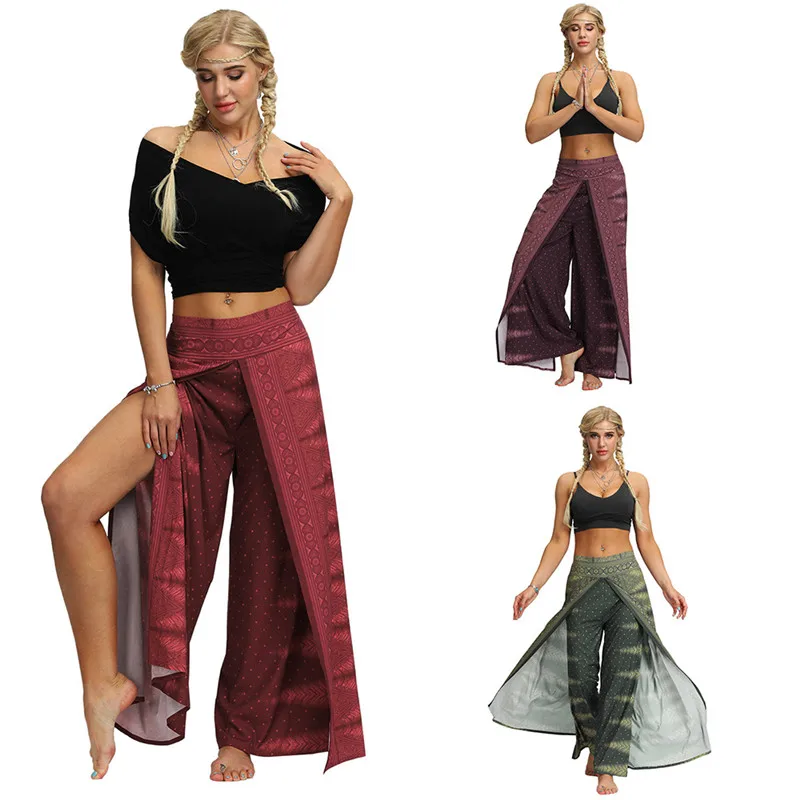 WIIPU Ladies ethnic digital printing high-waisted wide leg pants casual plus size yoga pants
WIIPU Ladies ethnic digital printing high-waisted wide leg pants casual plus size yoga pants