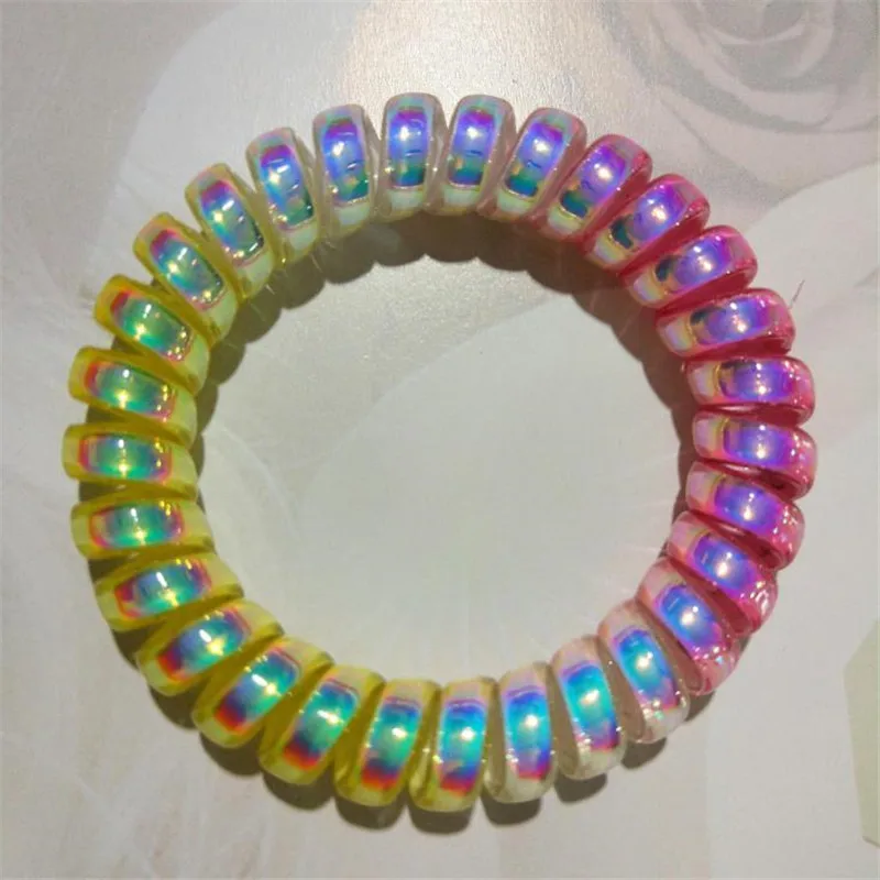 Colorful Dyeing Telephone Line Hair Ring Environmental Protection Spring Large Bold Rubber Band Hair Ornament Headdress DOM111, As pictures
Colorful Dyeing Telephone Line Hair Ring Environmental Protection Spring Large Bold Rubber Band Hair Ornament Headdress DOM111, As pictures