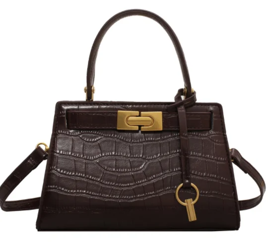 Temperament fashion female autumn and winter stone pattern single shoulder faye bag, Black, dark coffee
Temperament fashion female autumn and winter stone pattern single shoulder faye bag, Black, dark coffee