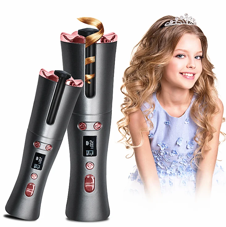 Portable automatic hair curler big wave twisting and rotating curly hair stick for girls lazy usb charging curly hair, Gray
Portable automatic hair curler big wave twisting and rotating curly hair stick for girls lazy usb charging curly hair, Gray