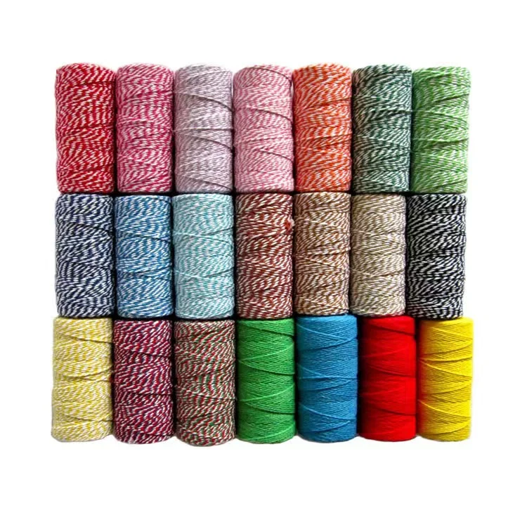 100M/Roll Cotton Cord Baker Twine Colorful Cotton Crafts Twine macrame Cord String For DIY Home Textile Gift Wrapping
100M/Roll Cotton Cord Baker Twine Colorful Cotton Crafts Twine macrame Cord String For DIY Home Textile Gift Wrapping