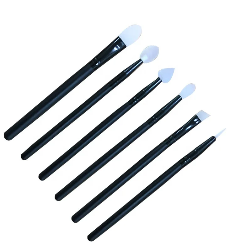 Single Silicone Eye Shadow Blender Cosmetic Brush Set Black Long Handle Heart Shape Beauty Accessories
Single Silicone Eye Shadow Blender Cosmetic Brush Set Black Long Handle Heart Shape Beauty Accessories