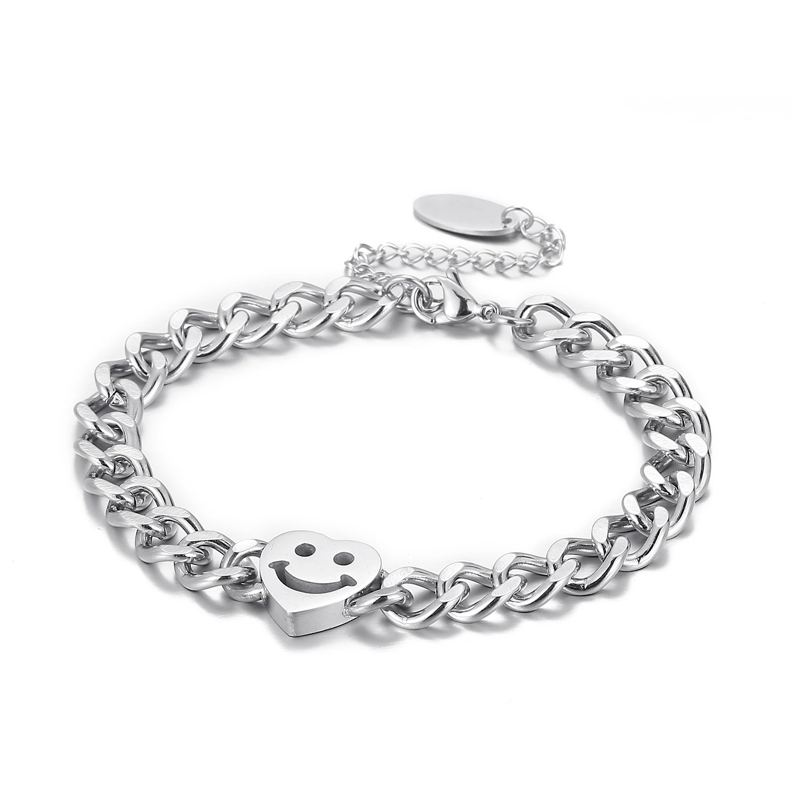 Fashion Jewelry Heart Charm Bracelets & Bangles Have Tail Chains Women Stainless Steel Jewelry Bracelet, Gold/steel/rose gold
Fashion Jewelry Heart Charm Bracelets & Bangles Have Tail Chains Women Stainless Steel Jewelry Bracelet, Gold/steel/rose gold