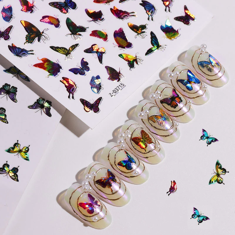 Supplies Waterproof Profession Adhesive 3D Butterfly Nail Decal Holographic Nail Sticker
Supplies Waterproof Profession Adhesive 3D Butterfly Nail Decal Holographic Nail Sticker