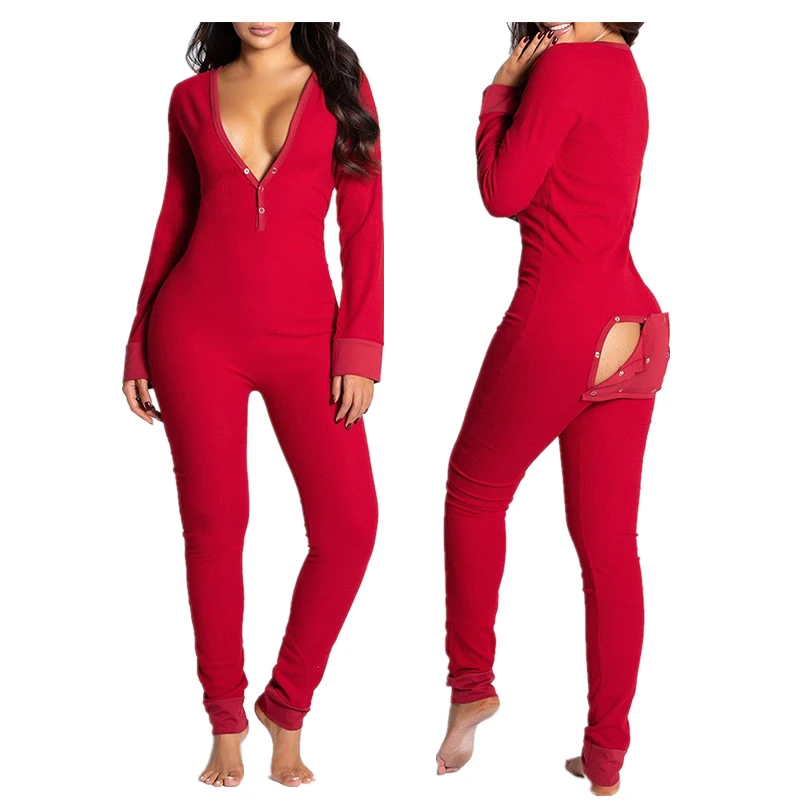Women's Onesie Pajamas Christmas Bandage One Piece Bodysuit Sleep Romper Pajamas Long Sleeve Jumpsuit Sleepwear, Picture shows
Women's Onesie Pajamas Christmas Bandage One Piece Bodysuit Sleep Romper Pajamas Long Sleeve Jumpsuit Sleepwear, Picture shows