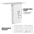 Factory Direct Manufacture Fast Charger Surge Protector Plug Outlet Auto Sensor LED Night Socket Shelf