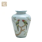 Porcelain Ceramic Porcelain Wholesale Round Chinese Style Blue Porcelain Ceramic Plate