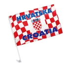 High quality polyester Croatia car window flag