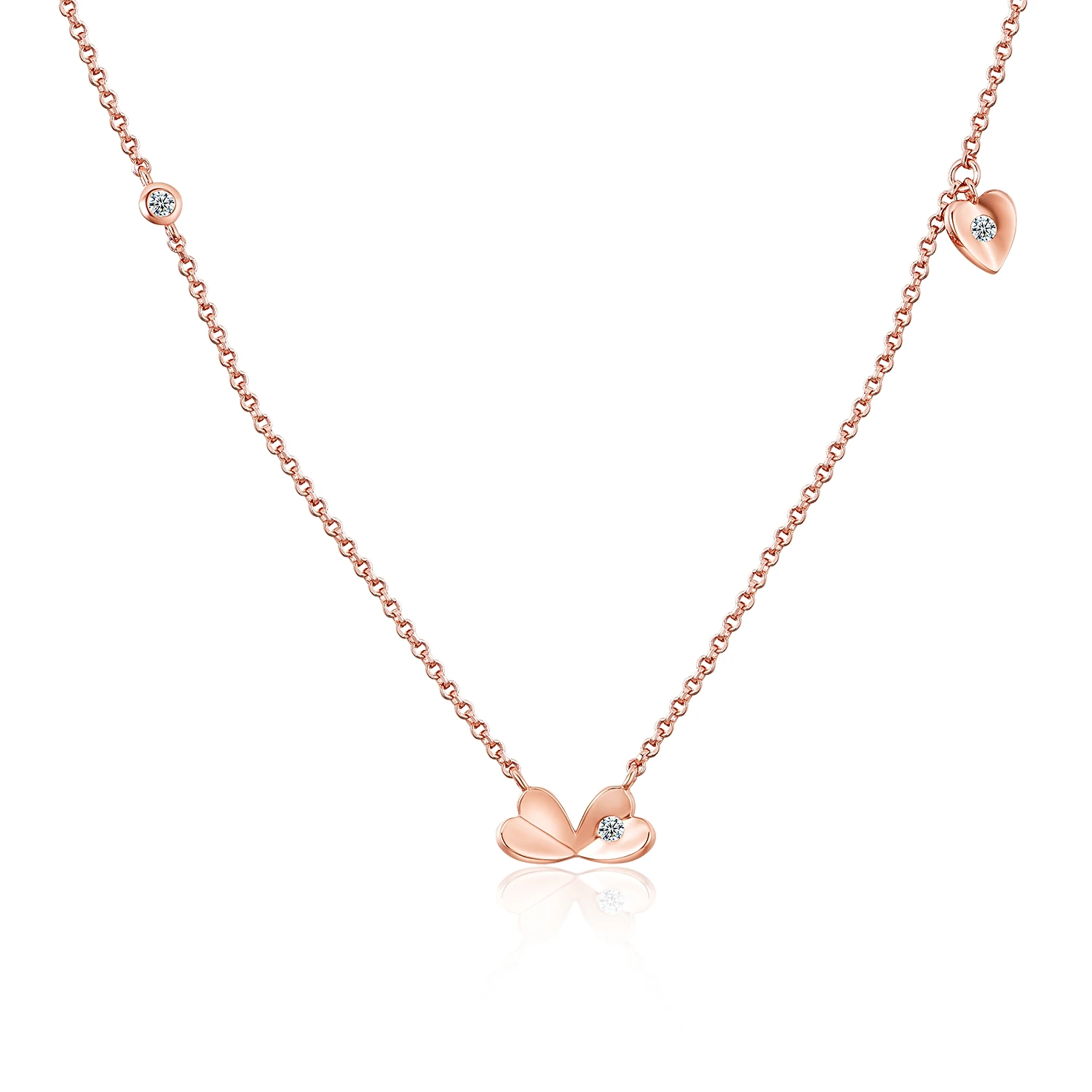 New Joacii 925 Sterling Silver Zircon Double Sided Heart Layer Shaped Pendant Necklace With Guldplaterade Smycken, White/rose gold/yellow
New Joacii 925 Sterling Silver Zircon Double Sided Heart Layer Shaped Pendant Necklace With Guldplaterade Smycken, White/rose gold/yellow