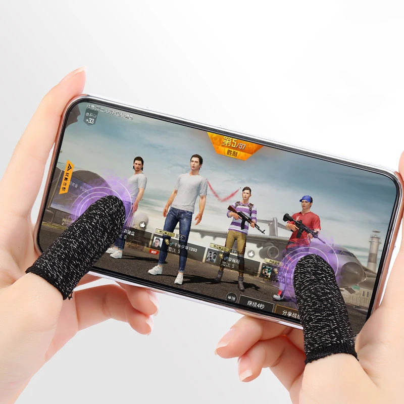 Free Fire Touch Screen Sleeves 2 PCS/Bag Other Game Accessories Flydigi Custom Ultra Thin Mobile Gaming Finger Sleeves For Pubg
Free Fire Touch Screen Sleeves 2 PCS/Bag Other Game Accessories Flydigi Custom Ultra Thin Mobile Gaming Finger Sleeves For Pubg
