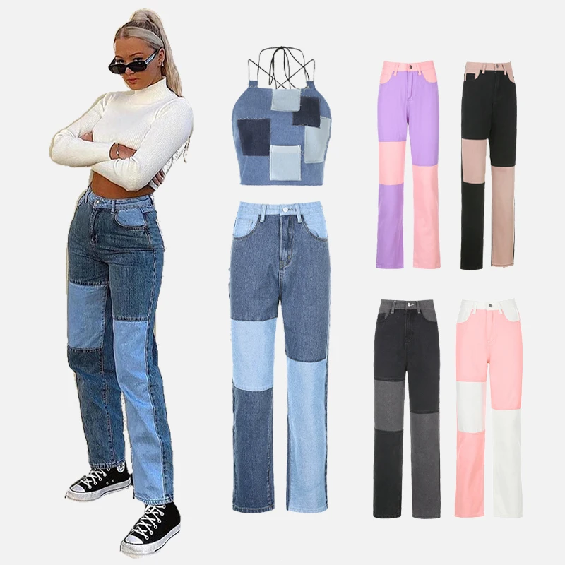 Women Casual Korean Style Straight High Waist Trousers Loose Wide Leg Contrast Color Pants Female, Available
Women Casual Korean Style Straight High Waist Trousers Loose Wide Leg Contrast Color Pants Female, Available