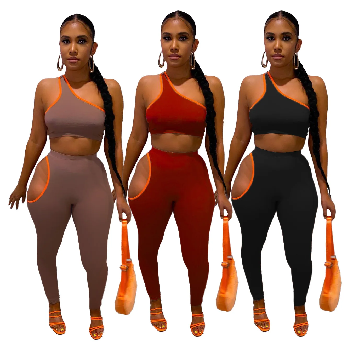 WSM-5264 Summer Fashion Women'S Single Shoulder Strap Strapless Solid Color Two-Piece Suit
WSM-5264 Summer Fashion Women'S Single Shoulder Strap Strapless Solid Color Two-Piece Suit