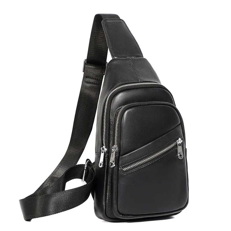 Custom Vintage Style Men Genuine Leather Crossbody Bag Factory Wholesale Genuine Leather Chest Bag For Men, Black
Custom Vintage Style Men Genuine Leather Crossbody Bag Factory Wholesale Genuine Leather Chest Bag For Men, Black