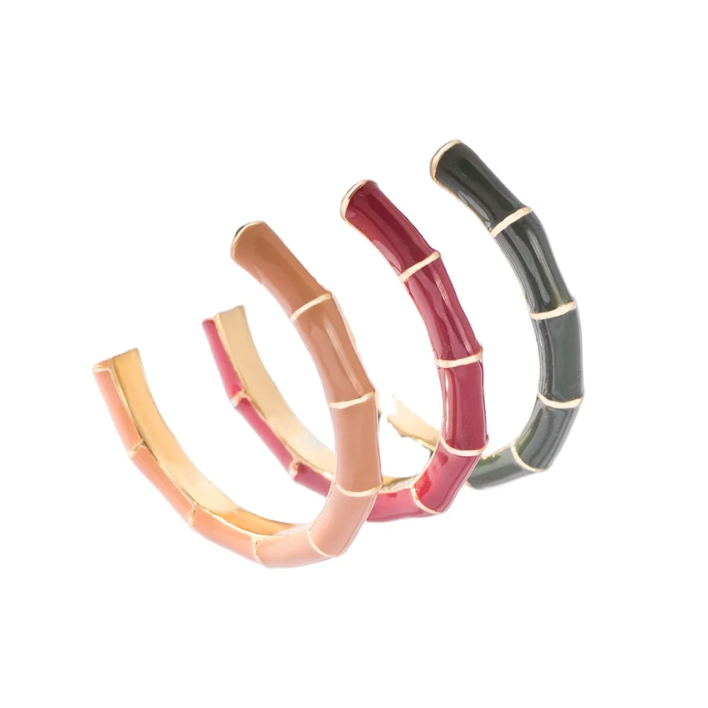 2020 New Earrings Color C Type Oil Dripping Bamboo Earrings Large Circle Ladies All-Match Earrings, Custom color
2020 New Earrings Color C Type Oil Dripping Bamboo Earrings Large Circle Ladies All-Match Earrings, Custom color