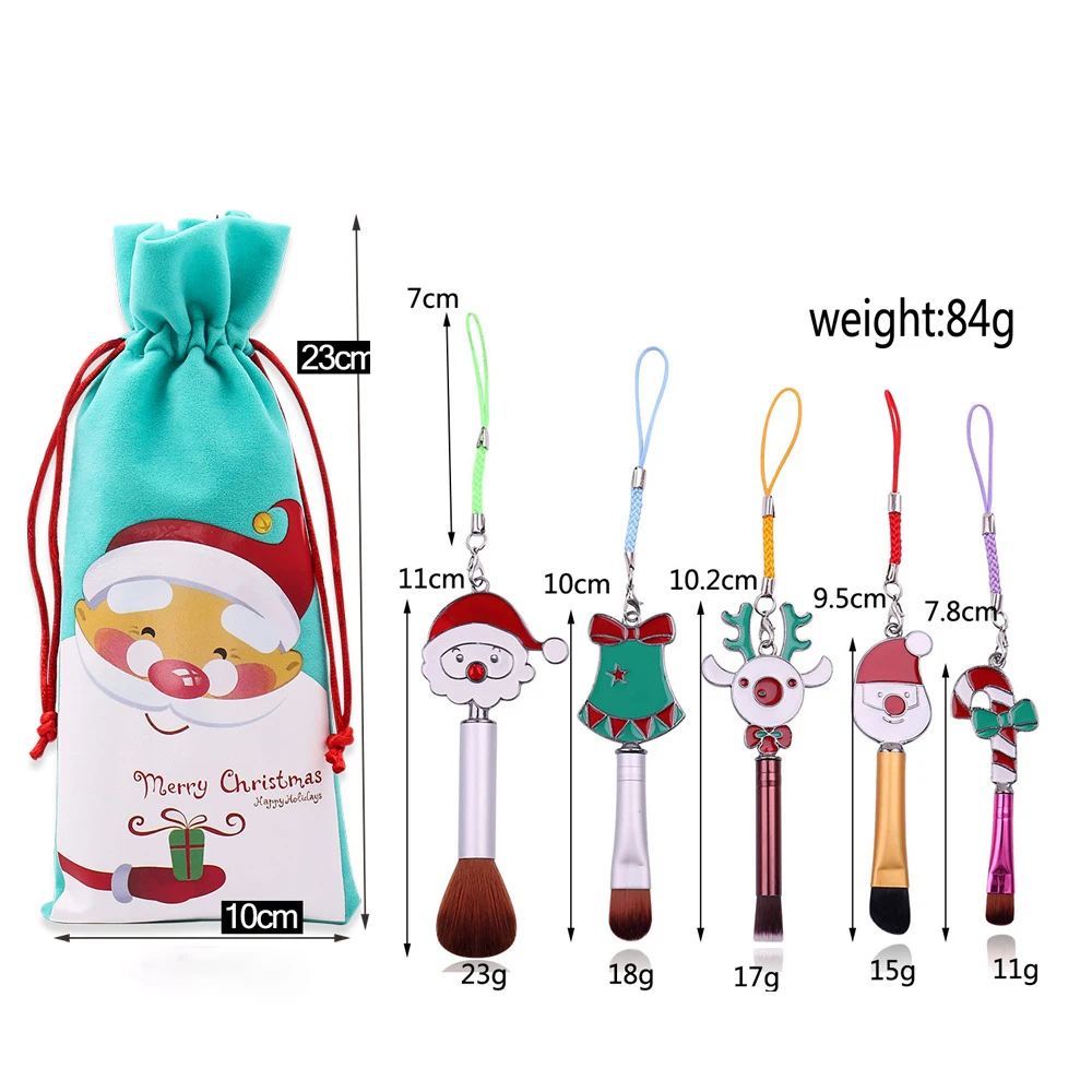 Christmas Santa Makeup Brushes Women Soft Synthetic Hair Cute Makeup Brush Set For Kids Makeup Gift
Christmas Santa Makeup Brushes Women Soft Synthetic Hair Cute Makeup Brush Set For Kids Makeup Gift