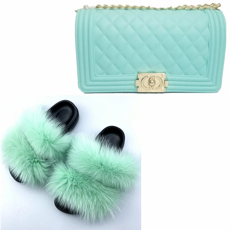 new design Jelly Purses With Slipper Shoes Women fashion Crossbody Bag Fox Fur Slides Sets Jelly Bag With Real Fox Fur Slippers, Picture
new design Jelly Purses With Slipper Shoes Women fashion Crossbody Bag Fox Fur Slides Sets Jelly Bag With Real Fox Fur Slippers, Picture