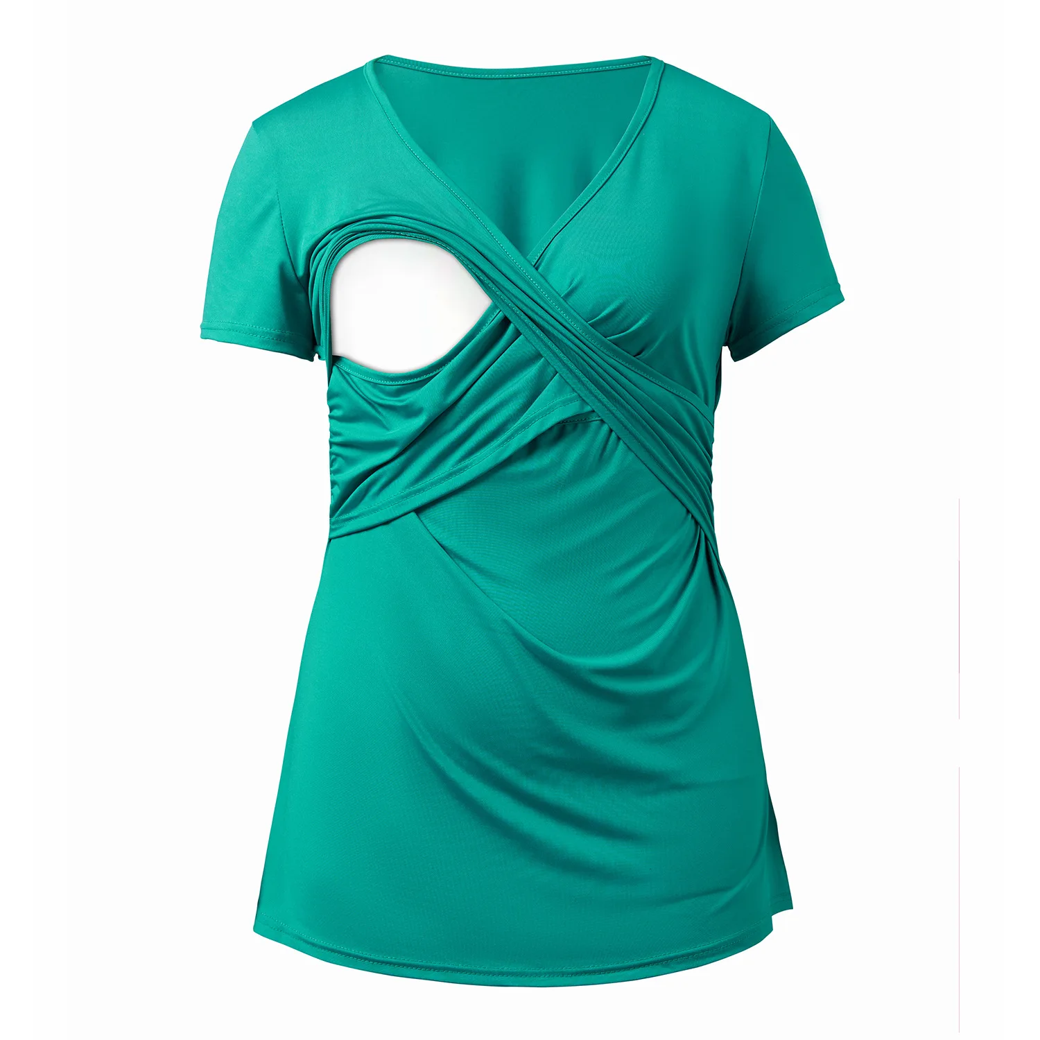 9IHSM80 New European and American solid color crossover maternity wear breastfeeding short sleeves tank top shirts, Customized color
9IHSM80 New European and American solid color crossover maternity wear breastfeeding short sleeves tank top shirts, Customized color