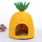 YangyangPet Pet House Dog Warm Cave Nest Cozy Sleeping Bed Pineapple Fruit Shape Pet Bed For Cat