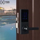 YGS tuya electronic intelligent waterproof keyless rfid card online key apartment smart handle hotel door lock system