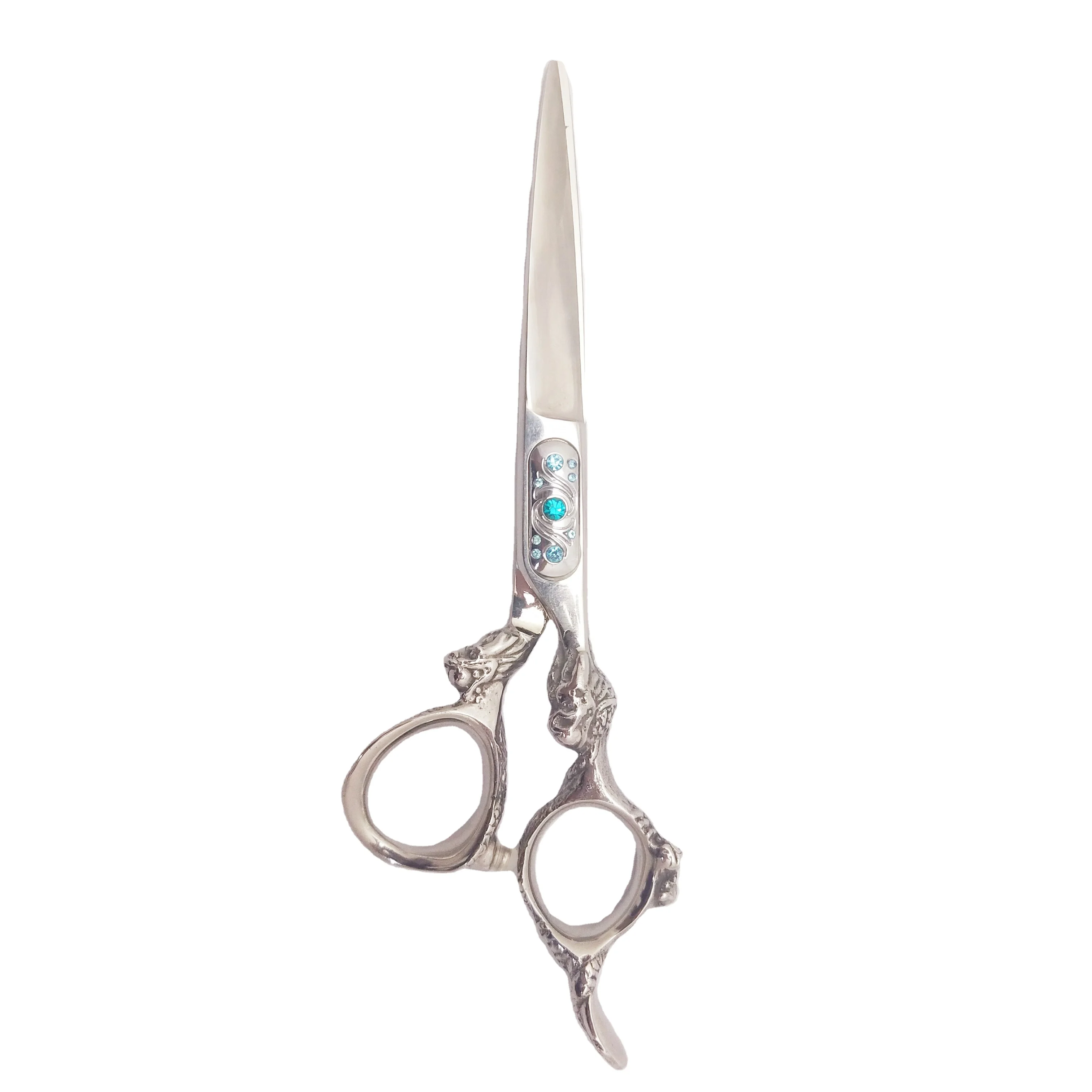 6 "Chinese dragon handle blue square gem special hair stylist scissors case salon shears, Silver
6 "Chinese dragon handle blue square gem special hair stylist scissors case salon shears, Silver