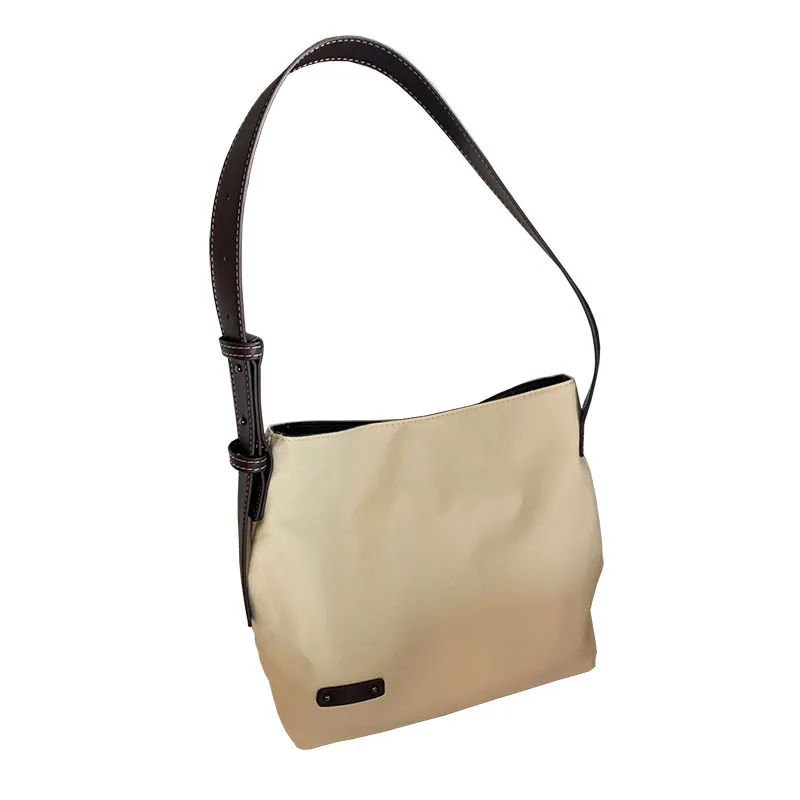 Korea Simple Bucket Student Large Capacity Shopping Bag Canvas Bag Women's Bag
