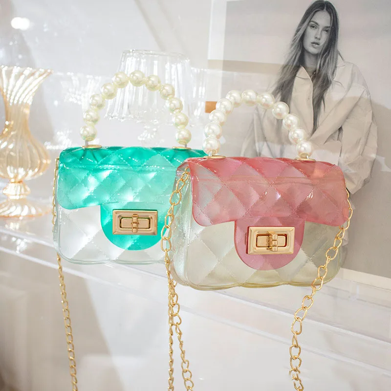 2021 Summer Transparent PVC Jelly Bag Fashion Mini Coin Purses Ladies Pearl Hand Bag, 6 colors
2021 Summer Transparent PVC Jelly Bag Fashion Mini Coin Purses Ladies Pearl Hand Bag, 6 colors