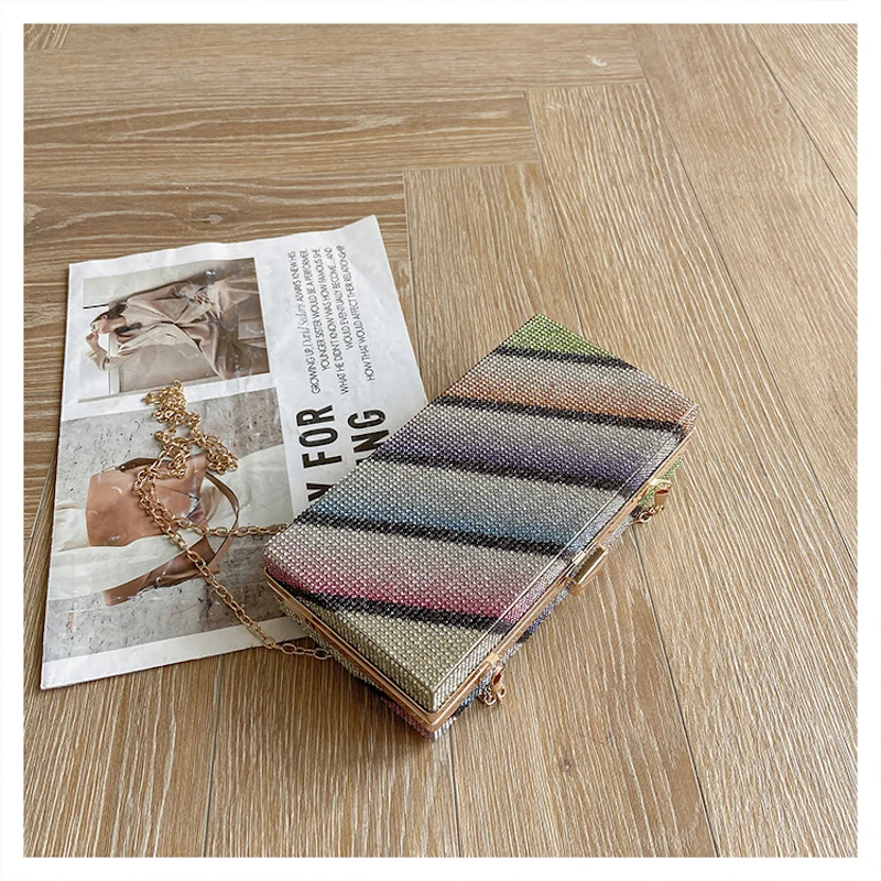 Luxury Colorful Crystal Ladies Clutch Bags Rhinestone Party Bag Women Evening Bags, Mutil-color
Luxury Colorful Crystal Ladies Clutch Bags Rhinestone Party Bag Women Evening Bags, Mutil-color