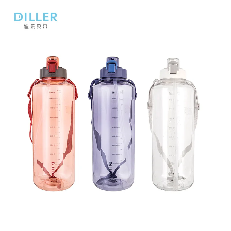 Wholesale Large capacity empty half 1 gallon gym plastic sports water bottle with straw, 3 colors as picture
Wholesale Large capacity empty half 1 gallon gym plastic sports water bottle with straw, 3 colors as picture