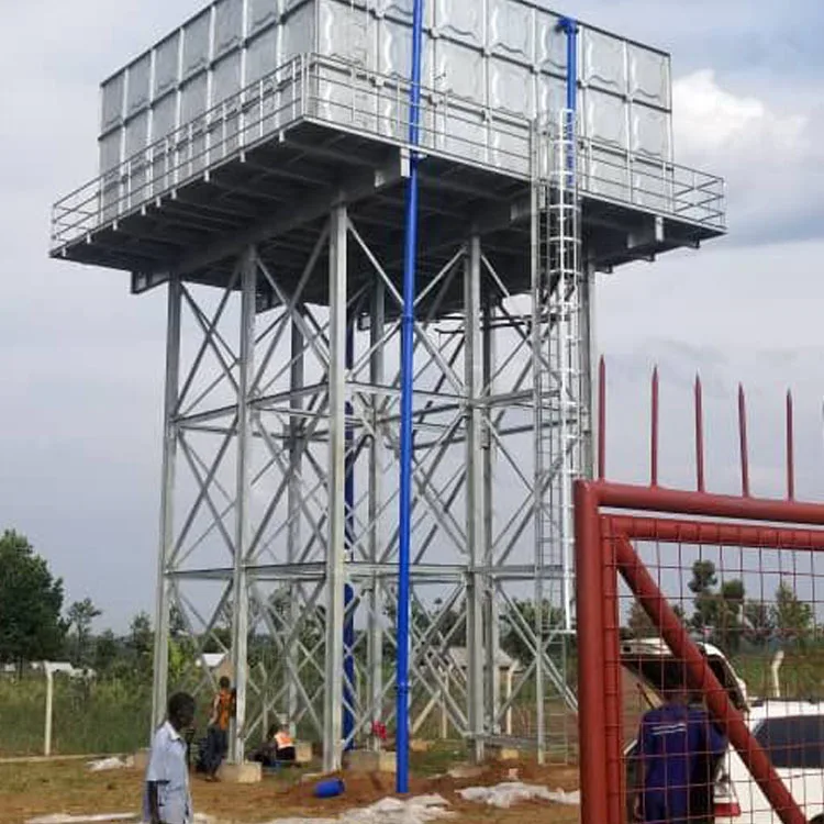 Hot-dip Galvanized Steel Structure Water Storage Tank Tower