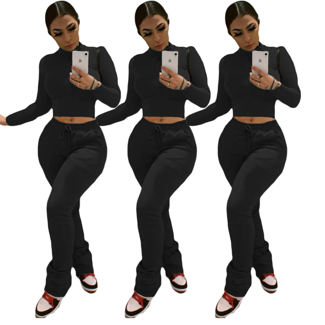 Autumn dress 2021 Women clothing Two Piece Outfits for Women Crop Top Stacked Pants 2 piece stack pants sets, Picture shows
Autumn dress 2021 Women clothing Two Piece Outfits for Women Crop Top Stacked Pants 2 piece stack pants sets, Picture shows