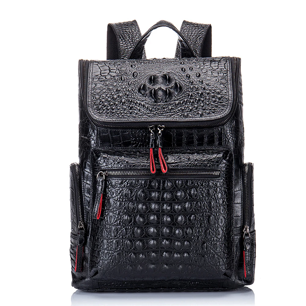 Stock Premium Black School College Bookbag For Laptop Computer Men Crocodile Genuine Leather Backpacks
Stock Premium Black School College Bookbag For Laptop Computer Men Crocodile Genuine Leather Backpacks