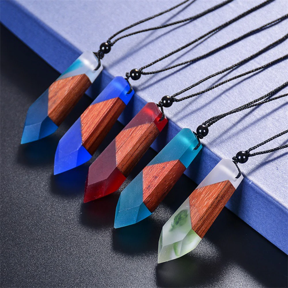 High Quality Epoxy Resin Wood Sword Shape Necklace Pendant Creative Jewelry Best Gift Men Women
High Quality Epoxy Resin Wood Sword Shape Necklace Pendant Creative Jewelry Best Gift Men Women