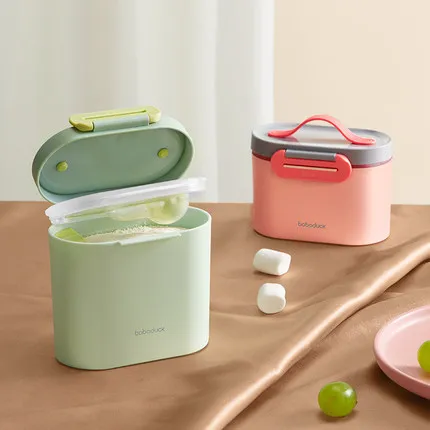Small Baby Food Storage Formula Milk Powder Dispenser Box With Spoon / Plastic Milk Powder Storage Container BPA Free
Small Baby Food Storage Formula Milk Powder Dispenser Box With Spoon / Plastic Milk Powder Storage Container BPA Free