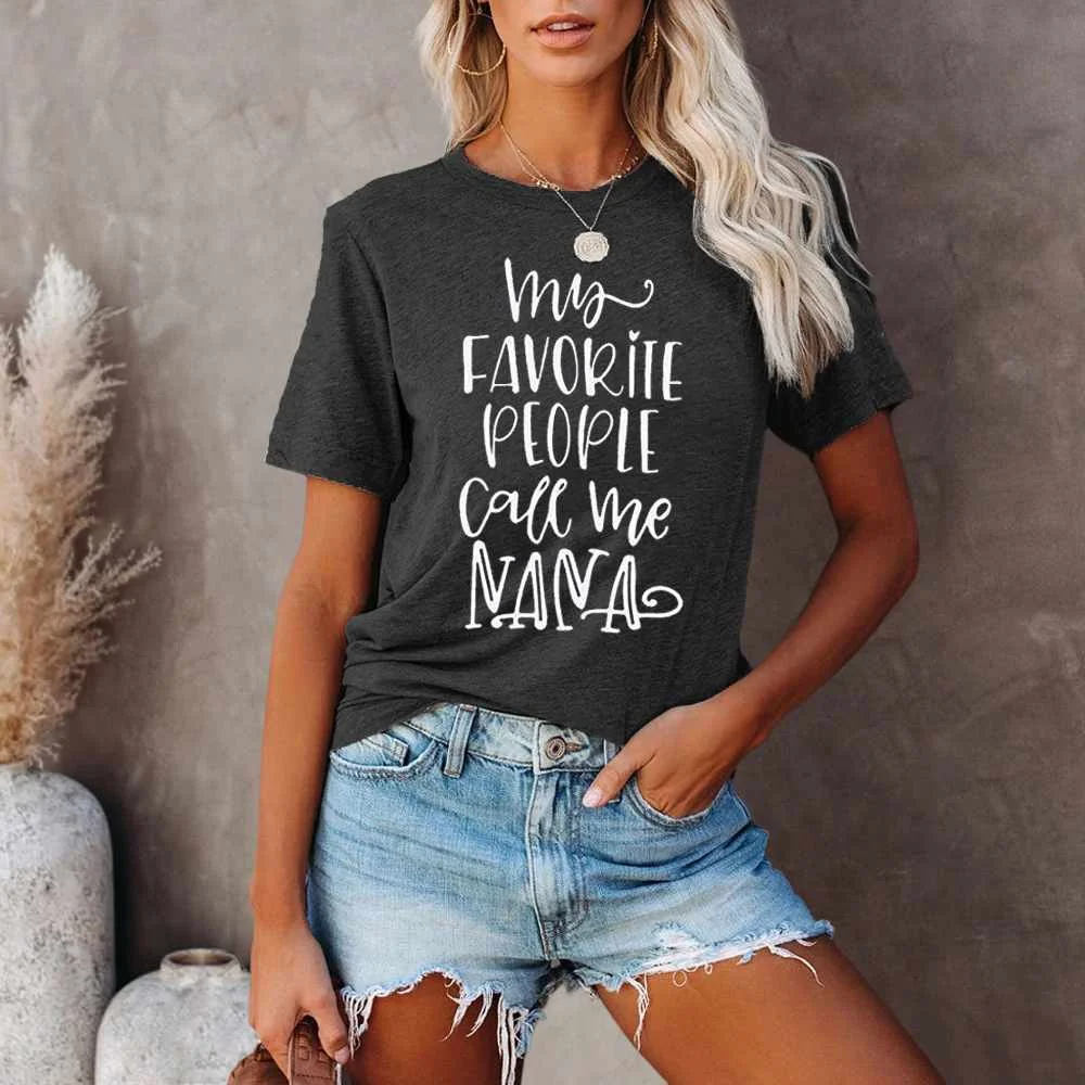 European and American hot style women's top NANA letter print round neck short sleeve t-shirt, Picture color
European and American hot style women's top NANA letter print round neck short sleeve t-shirt, Picture color