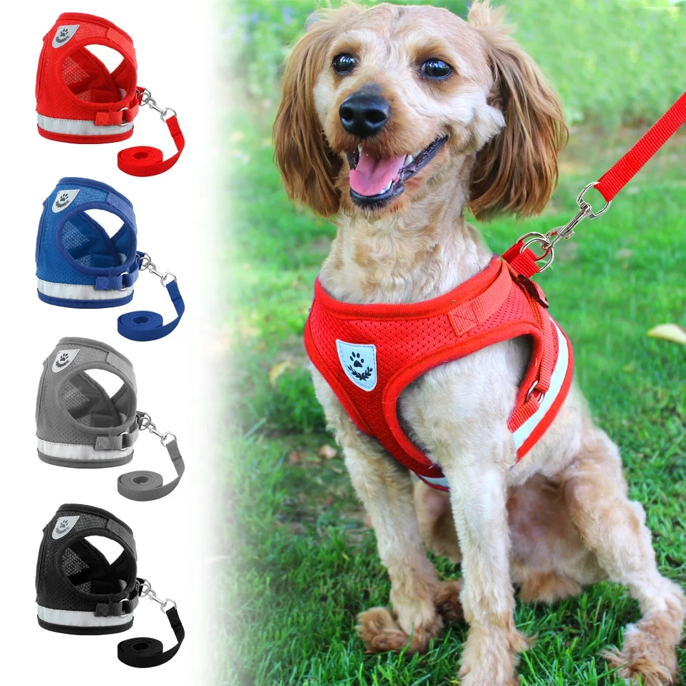 Berry Hot Sale Breathable Reflective Mesh Cloth Dog Harness Vest For Puppy Cats Small Pets, Black, blue, grey, red
Berry Hot Sale Breathable Reflective Mesh Cloth Dog Harness Vest For Puppy Cats Small Pets, Black, blue, grey, red