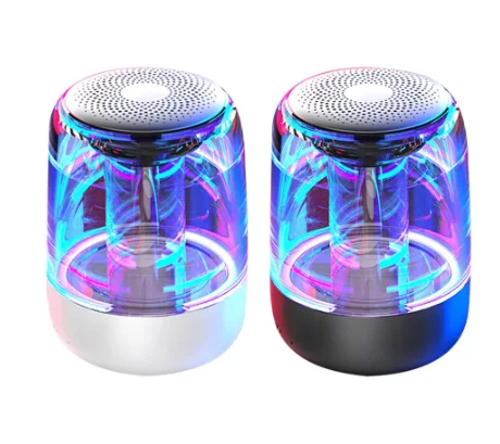 High Stereo Wireless Speaker Mini Speaker Portable Colorful Lighting Music Speakers Car Glass Speaker, Black and white
High Stereo Wireless Speaker Mini Speaker Portable Colorful Lighting Music Speakers Car Glass Speaker, Black and white