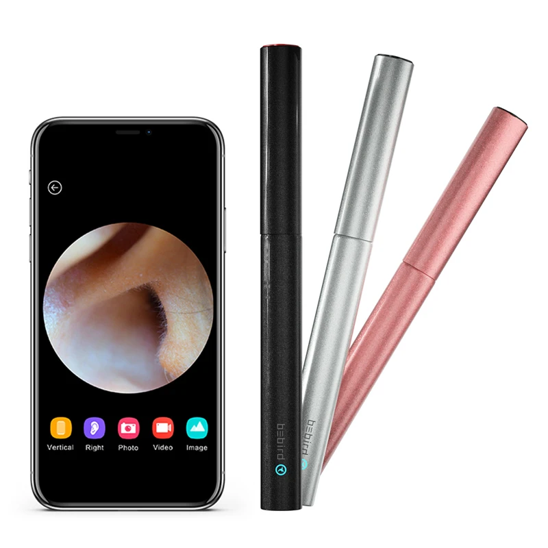 Bebird C3 Pro Hygienis design Pen-sized ear cleaner otoscope with Special Lid storing 4 more heads, Black-white-blue-pink
Bebird C3 Pro Hygienis design Pen-sized ear cleaner otoscope with Special Lid storing 4 more heads, Black-white-blue-pink