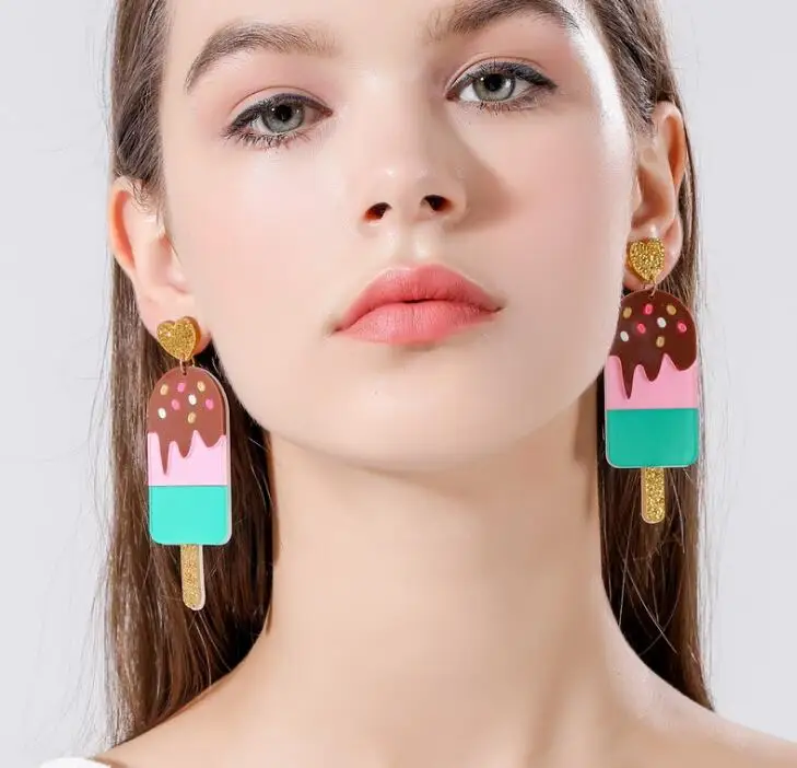 wholesale cute girls acrylic ice candy drop earrings food popsicle earrings for women statement geometric jewelry, Colorful
wholesale cute girls acrylic ice candy drop earrings food popsicle earrings for women statement geometric jewelry, Colorful