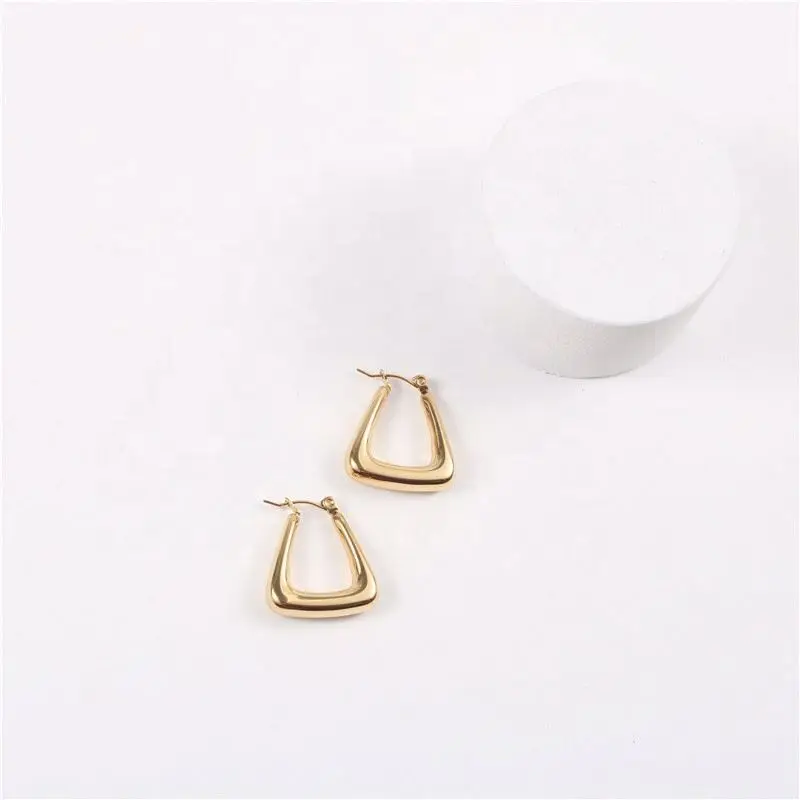 High End 18K Gold Plated Geometric Stainless Steel Hollow Hoop Earring Design Jewelry Wholesale
High End 18K Gold Plated Geometric Stainless Steel Hollow Hoop Earring Design Jewelry Wholesale