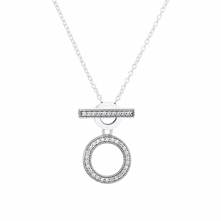 Charm Accessories Jewelry Zircon Round Initial Necklace Chain 925 Sterling Silver For Women
Charm Accessories Jewelry Zircon Round Initial Necklace Chain 925 Sterling Silver For Women