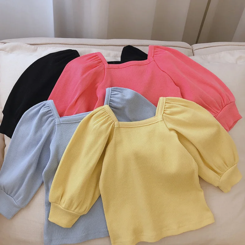 Fashion Baby Girl Cotton Ribbed T-Shirt Puff Sleeve Infant Toddler Girl Pincess Sweatshirt Round Neck Tee Top Solid Blouse 1-12Y
Fashion Baby Girl Cotton Ribbed T-Shirt Puff Sleeve Infant Toddler Girl Pincess Sweatshirt Round Neck Tee Top Solid Blouse 1-12Y