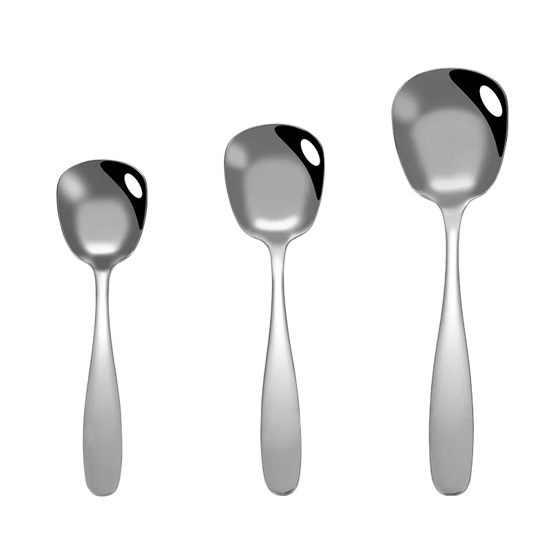 Custom Chinese 304 Stainless Steel Spoon Home Factory Direct Chinese Square Head Wide Mouth Flat Bottom Deepening Soup Spoon, Silver
Custom Chinese 304 Stainless Steel Spoon Home Factory Direct Chinese Square Head Wide Mouth Flat Bottom Deepening Soup Spoon, Silver