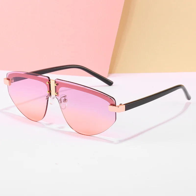 Custom Unique Fashion Logo Retro Uv Protect Semi-rimless Metal Frame Sun Glasses Sunglasses with Case, 7 colors
Custom Unique Fashion Logo Retro Uv Protect Semi-rimless Metal Frame Sun Glasses Sunglasses with Case, 7 colors