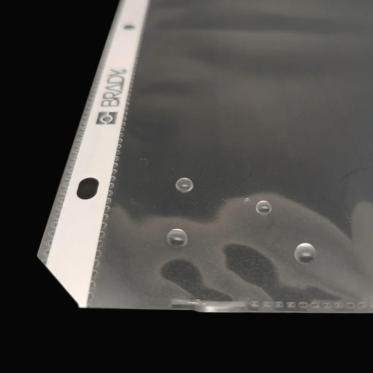 Clear punch pocket A4 size 3 Holes Plastic document Bag Clear Sheet Protector (Manufactory)