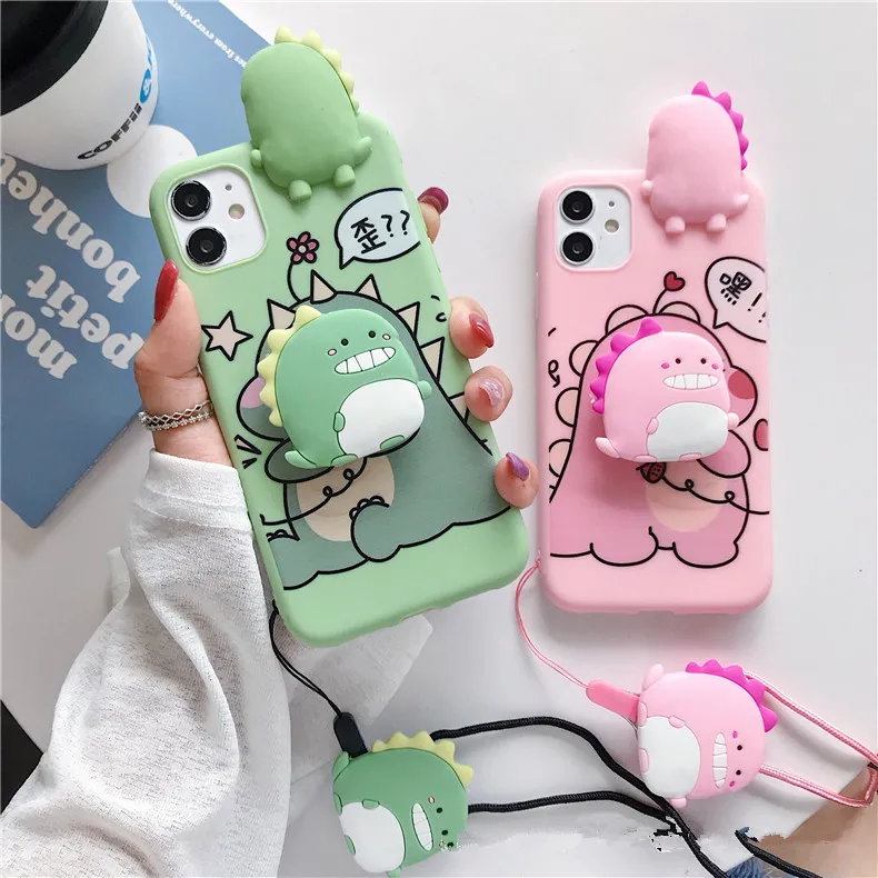 Cartoon same doll bracket hanging rope 3D silicone phone case for iPhone 11 12 Pro sling cute doll phone case, 16 colors
Cartoon same doll bracket hanging rope 3D silicone phone case for iPhone 11 12 Pro sling cute doll phone case, 16 colors