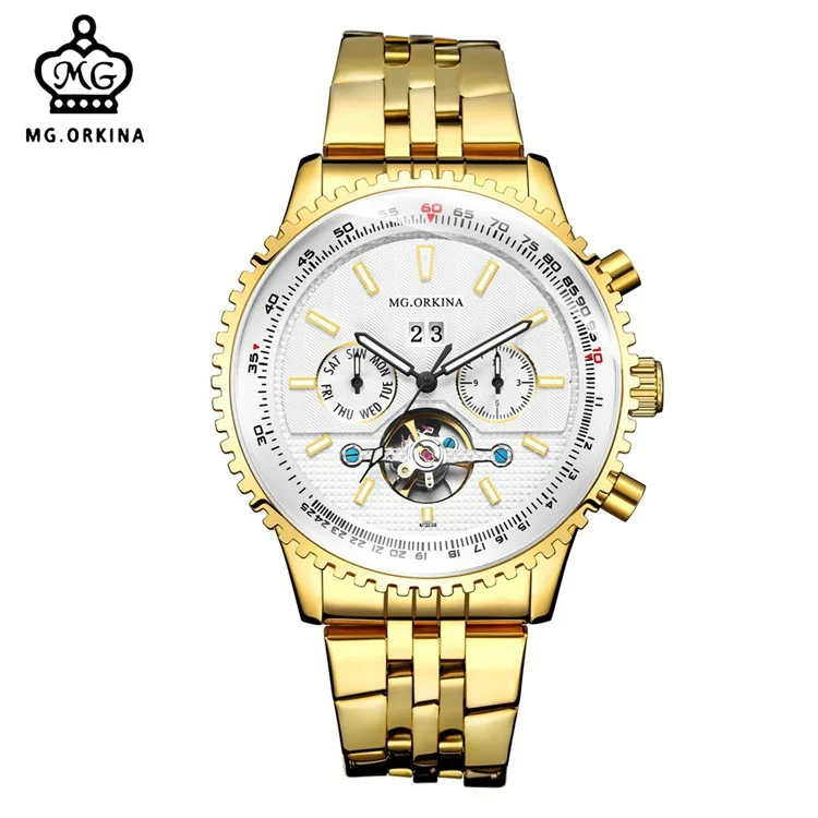 MG.ORKINA Business Stainless Steel Calendar Business Automatic Mechanical Classic Unique Mens Watches 
MG.ORKINA Business Stainless Steel Calendar Business Automatic Mechanical Classic Unique Mens Watches