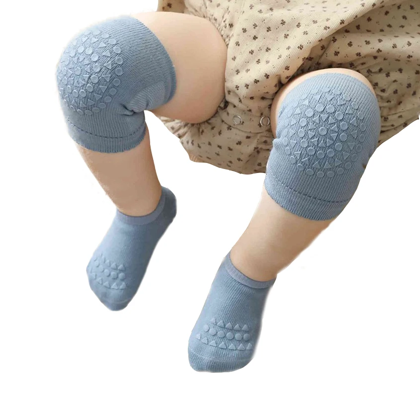 

Amazon Hot Sale crawling protector children crawling knee pads anti-slip baby socks knee pads for baby crawling